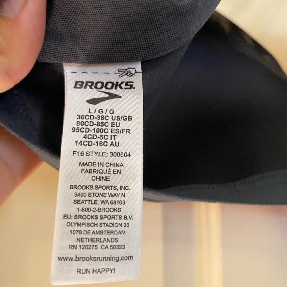 NWOT Brook light pink/red and Black Women's Bra size large 36CD-38C US/GB - Picture 3 of 7